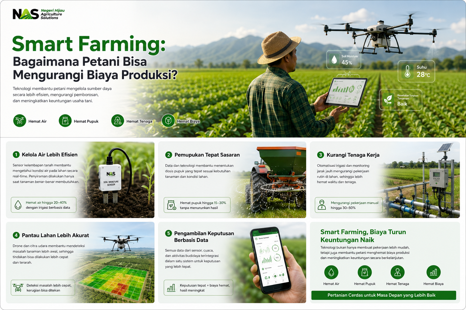 Smart Farming untuk mengurangi biaya produksi pertanian